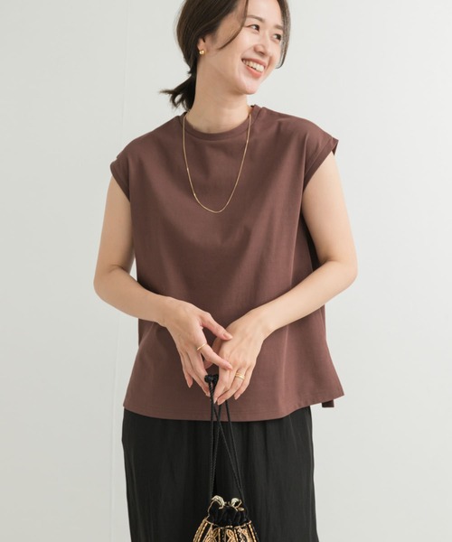 「URBAN RESEARCH DOORS」 ノースリーブトップス MEDIUM イエロー レディース_画像4