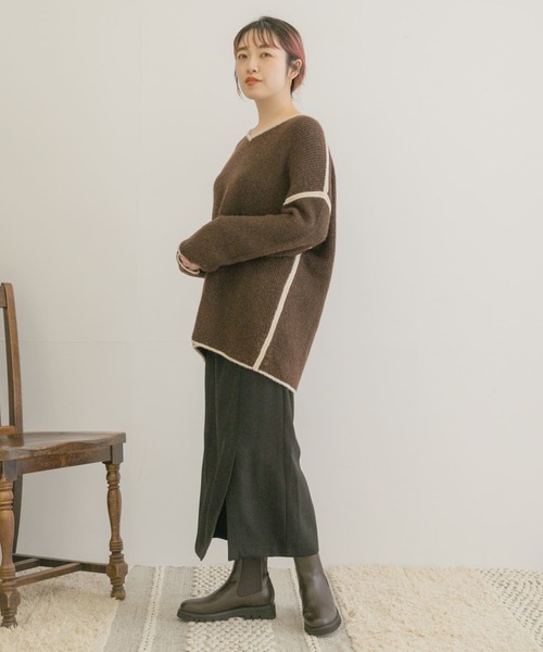 「ITEMS URBANRESEARCH」 タイトスカート FREE ベージュ系その他 レディース_画像2