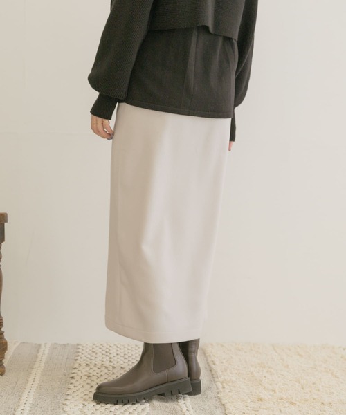 「ITEMS URBANRESEARCH」 タイトスカート FREE ベージュ系その他 レディース_画像6