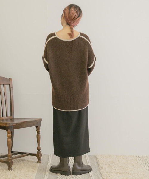 「ITEMS URBANRESEARCH」 タイトスカート FREE ベージュ系その他 レディース_画像7