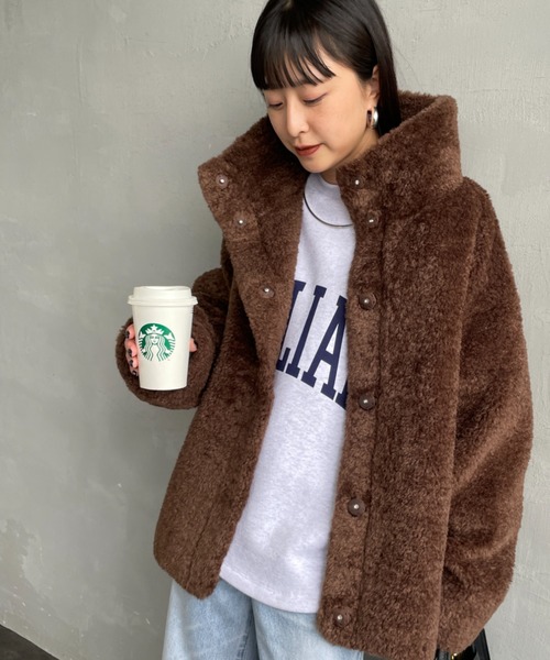 MICA&DEAL（マイカアンドディール） コート アウター スタンドカラー