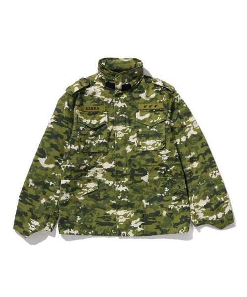 A BATHING APE ベイプカモフラージュ モッズコート Mサイズ A BATHING APE（アベイシングエイプ） ミリタリージャケット モッズ