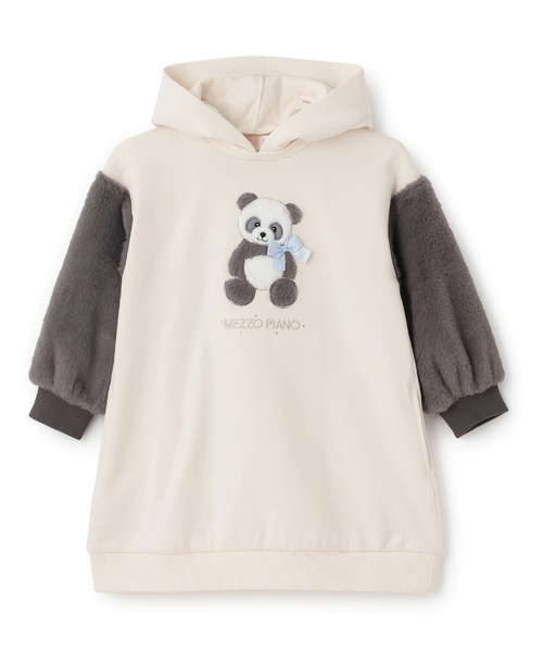 mezzo piano ワンピース 動物パーカ カットワンピース キッズ 子供服