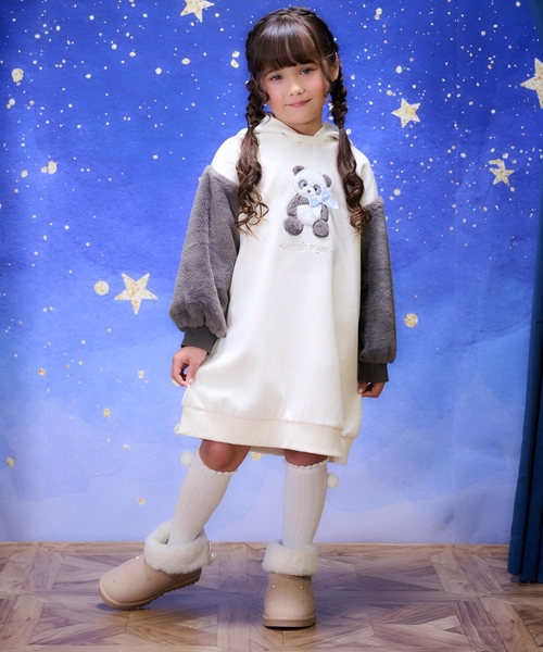 女の子子供服冬物34点まとめ売り！120cm130cm　mezzo piano他 mezzo piano デニムジャケット アウター セーラーカラー Gジャン