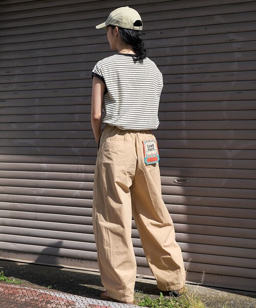 「FREAK'S STORE」 チノパンツ MEDIUM ネイビー レディース_画像3