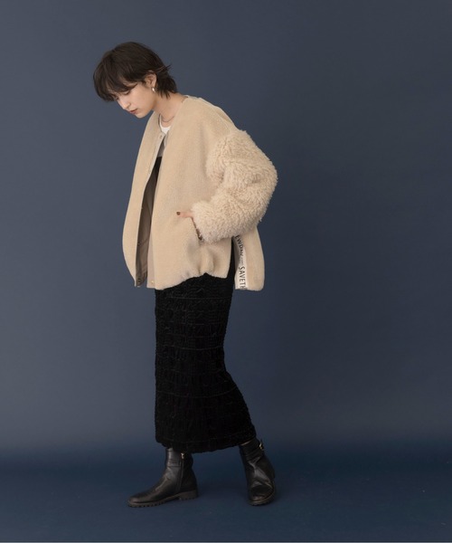 Eimee Law（エイミーロウ） ノーカラージャケット FREE ブラック