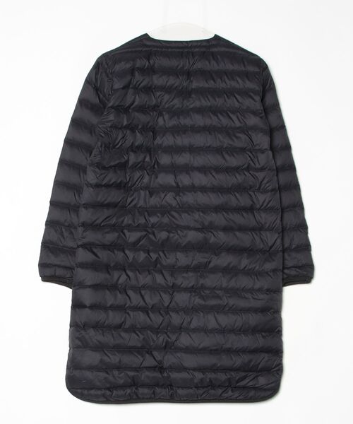 【美品✨】DANTON インナーダウンロングコート ブラック サイズ34 中古・古着通販】DANTON (ダントン) インナーダウンロングアウター