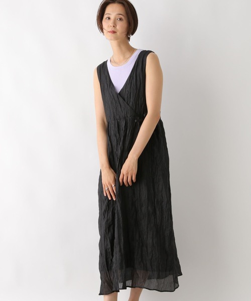 LEPSIM（レプシィム） サロペットスカート FREE ブラック レディース