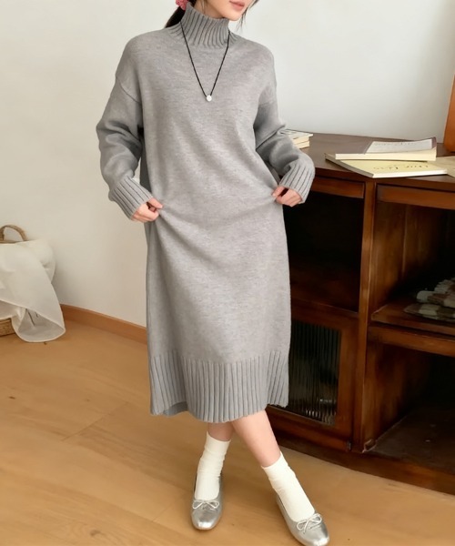 ワンピース タートルネックニットワンピース : ZOZOTOWN Yahoo!店