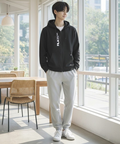 FILA （フィラ ）のジップアップ ニットパーカー テニスウェア