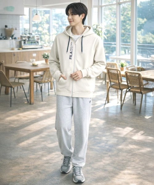 FILA（フィラ） パーカー ワンポイント 裏毛 スウェット フルジップ
