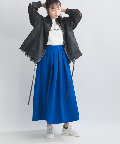 「PICCIN」 ナイロンブルゾン M カーキ レディース_画像8