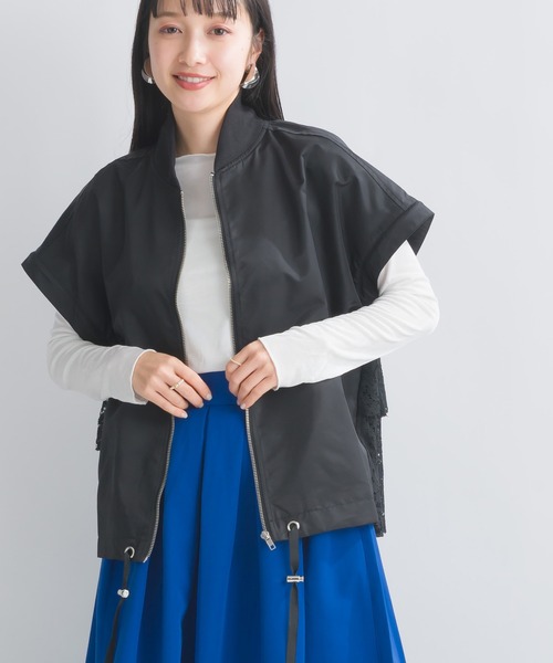 「PICCIN」 ナイロンブルゾン M カーキ レディース_画像9