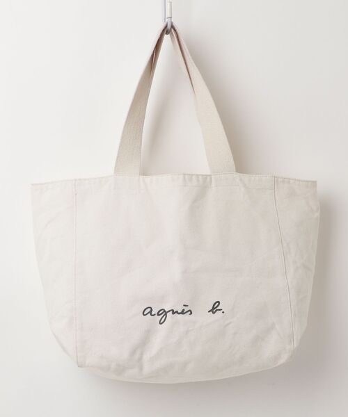 agnes b.（アニエスベー） ワンポイントトートバッグ - ベージュ