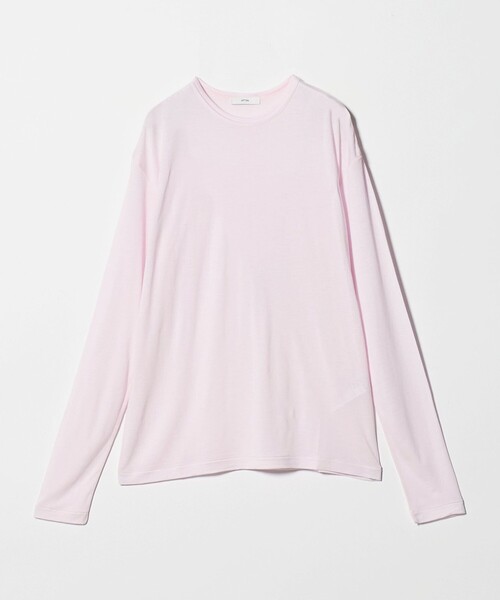 なおなお　新品タグ付き　エイトン　ATON ロングスリットTシャツ　イエナ ATON（エイトン） tシャツ 「ATON」ロングスリーブ Tシャツ レディース