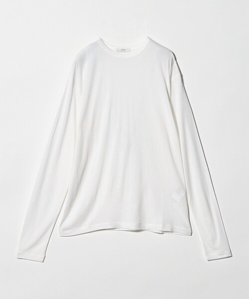 AtonロングスリーブラウンドヘムTシャツ ATON（エイトン）の「＜ATON＞ラウンドヘム ロングスリーブ カットソー