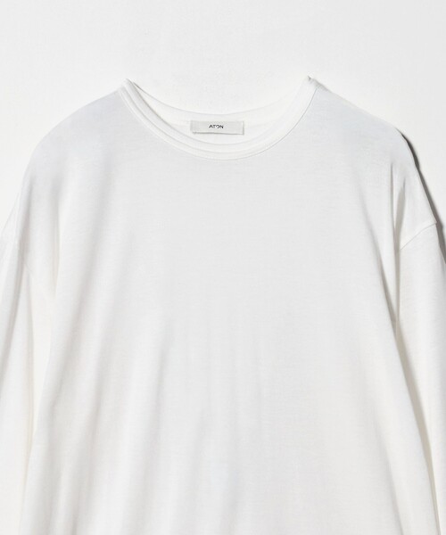 ATON（エイトン） tシャツ 「ATON」ロングスリーブ Tシャツ レディース