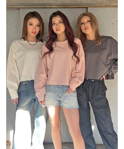 「EGOIST」 長袖カットソー FREE ピンク レディース_画像3