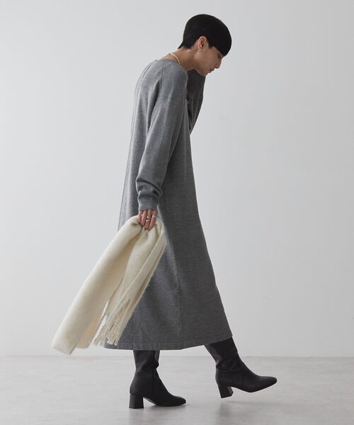 「AMERICAN HOLIC」 ニットワンピース L モカ レディース_画像4