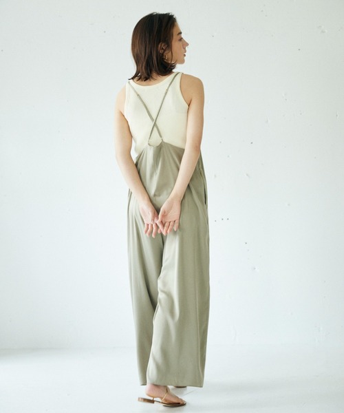 「BABYLONE」 オールインワン 36inch カーキ レディース_画像5