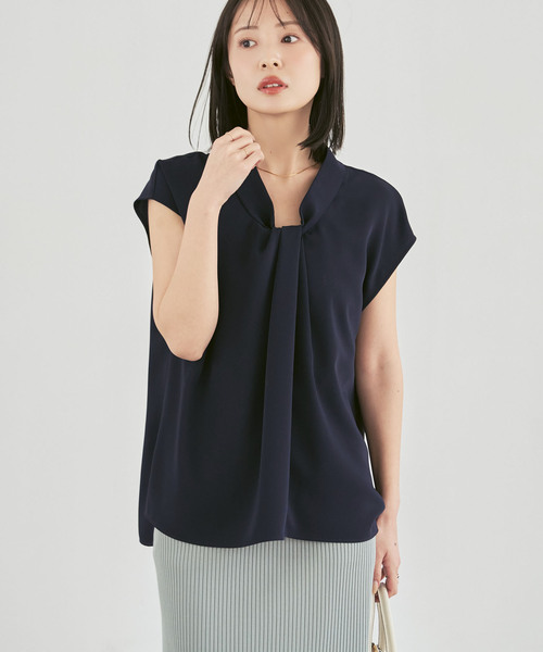 NOBLE（ノーブル） ブラウス シャツ 「追加」ボウタイライクノースリ