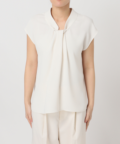 NOBLE（ノーブル） ブラウス シャツ 「追加」ボウタイライクノースリ