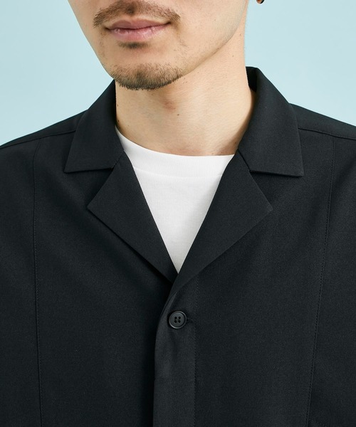 「A + TOKYO」 長袖シャツ 1 グリーン メンズ_画像4