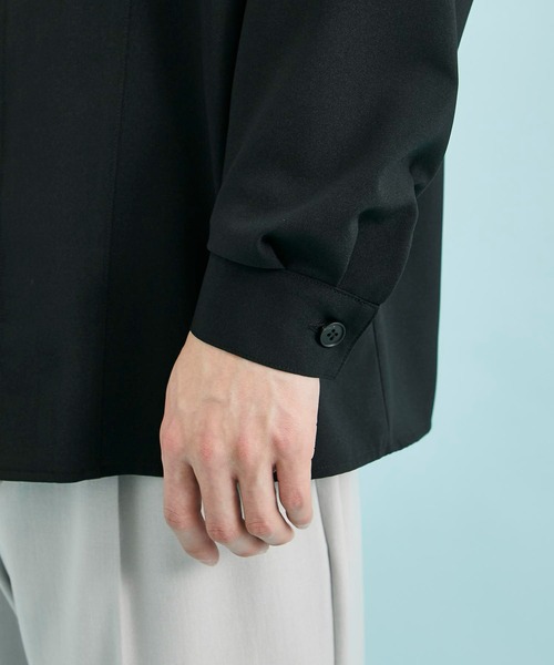 「A + TOKYO」 長袖シャツ 1 グリーン メンズ_画像6