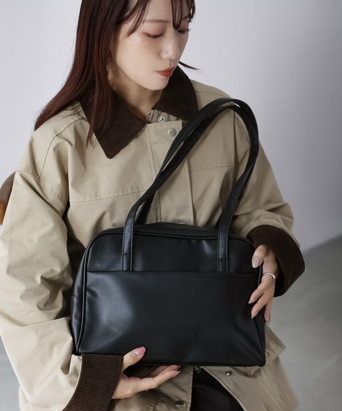 Riberry（リベリー） ボストンバッグ アウトポケットスクエアボストン