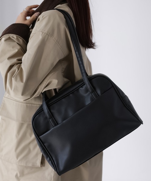 Riberry（リベリー） ボストンバッグ アウトポケットスクエアボストン