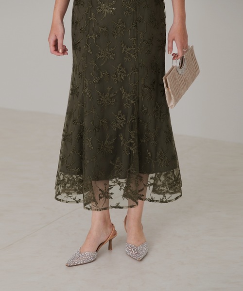 「Leja」 7分袖ワンピース MEDIUM ブラウン レディース_画像6