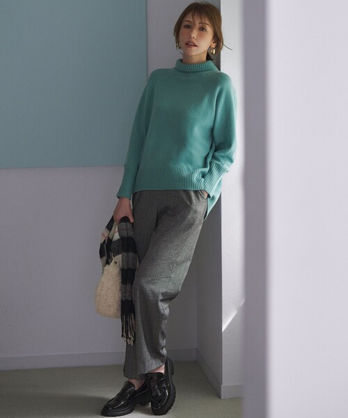 「組曲」 長袖ニット 7 ブラック レディース_画像3