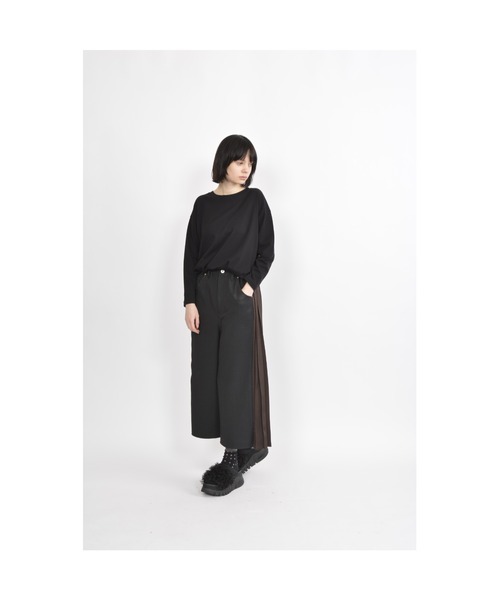 「gomme」 クロップドパンツ MEDIUM ブラック レディースの画像