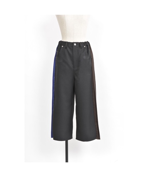 「gomme」 クロップドパンツ MEDIUM ブラック レディースの画像