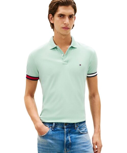 トップス RT-7708601042 TOMMY HILFIGER（トミー・ヒルフィガー） ポロシャツ 半袖 フラッグ