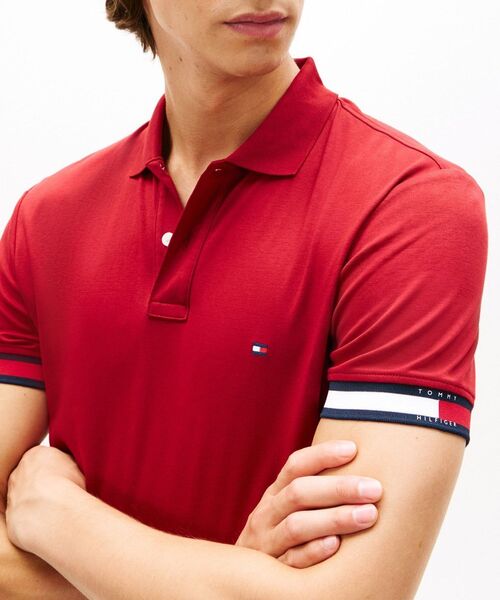 TOMMY HILFIGER（トミー・ヒルフィガー） ポロシャツ 半袖 フラッグ