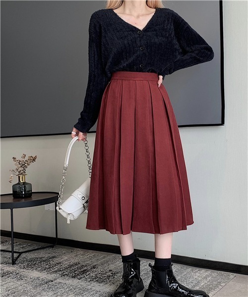 「Dream garden」 「FREE STYLISTS」プリーツスカート S グリーン レディース_画像8