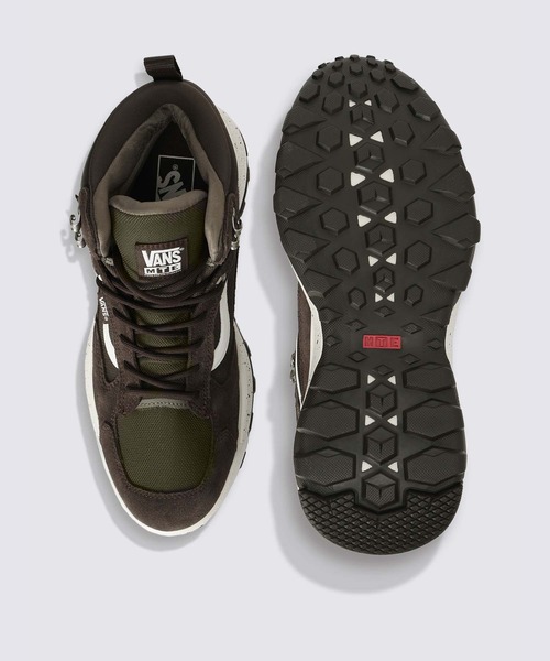 「VANS」 ハイカットスニーカー 7.5 ダークブラウン メンズの画像