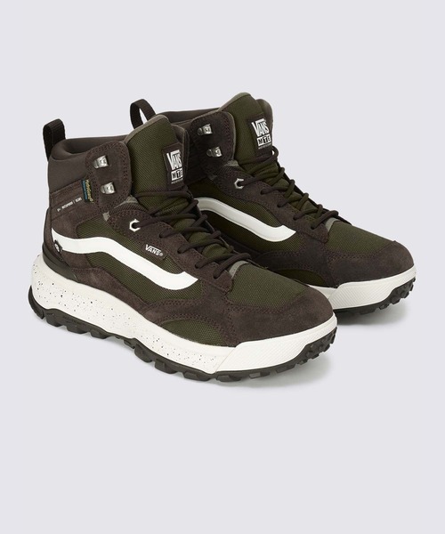 「VANS」 ハイカットスニーカー 7.5 ダークブラウン メンズの画像
