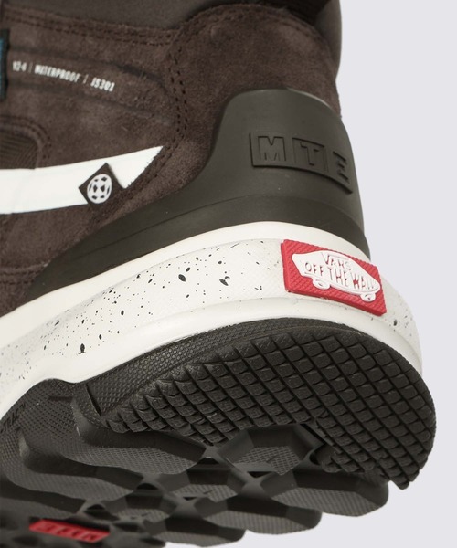 「VANS」 ハイカットスニーカー 7.5 ダークブラウン メンズの画像