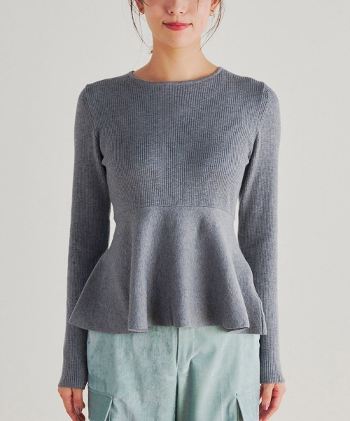 「Droite lautreamont」 長袖ニット M ネイビー レディース_画像8