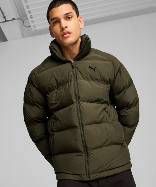PUMA（プーマ） ブルゾン MEDIUM カーキブラウン メンズ : ZOZOTOWN 