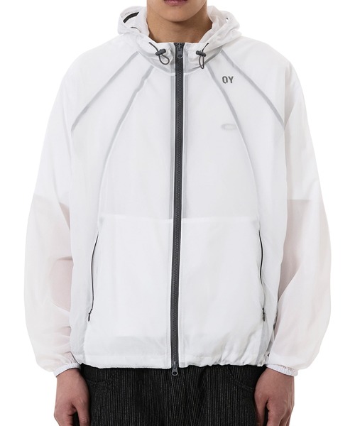 ナイロンジャケット 「OY/オーワイ」CURVED SHEER WINDBREAKER/カーヴドシアーウィンドブレイカー メンズ レディースの画像