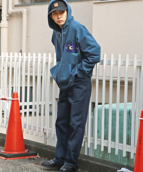「A FEW GOOD KIDS」 ジップアップパーカー M ブラック メンズの画像