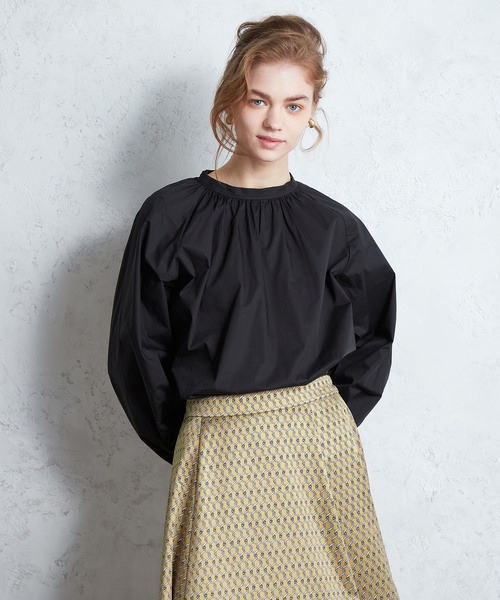 「LE SOUK HOLIDAY」 長袖ブラウス L イエロー レディース_画像4