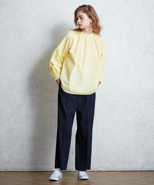 「LE SOUK HOLIDAY」 長袖ブラウス L イエロー レディース_画像5