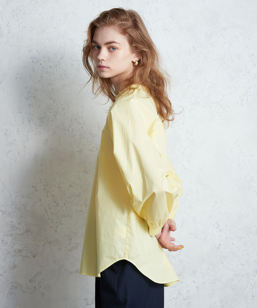 「LE SOUK HOLIDAY」 長袖ブラウス L イエロー レディース_画像7
