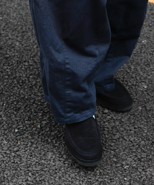 is-ness（イズネス） ワイドパンツ パンツ Linen Track Pants メンズ