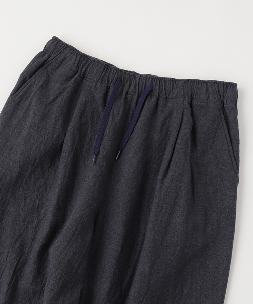 is-ness（イズネス） ワイドパンツ パンツ Linen Track Pants メンズ