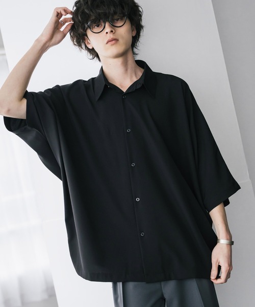 Rocky Monroe（ロッキーモンロー） シャツ 半袖 接触冷感 とろみビッグ